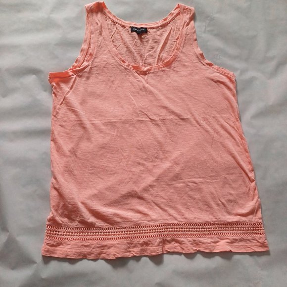 Coral Lord & Taylor Summer Lacy Tank Top M Size - Picture 8 of 11